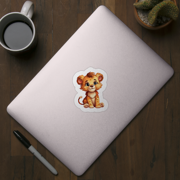 Baby Lion by Chromatic Fusion Studio